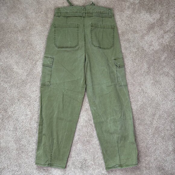 Jessica Simpson Cargo Pants Womens 30 Green Y2K Wide Leg Grunge Utility Workwear - Picture 10 of 10